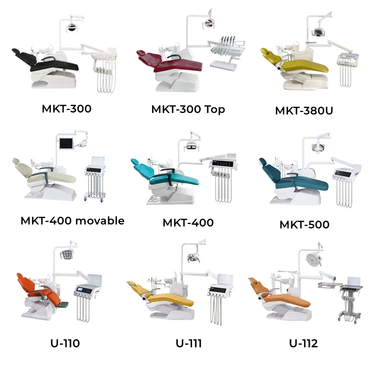Équipement dentaire de haute qualité MKT-800 exportation préférentielle nouvelle unité de fauteuil dentaire pour implants dentaires en Chine