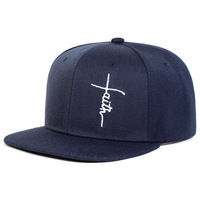 Gorra de Béisbol Unisex Estilo Hip Hop con Bordado de Cruz y Letras, Protección Solar