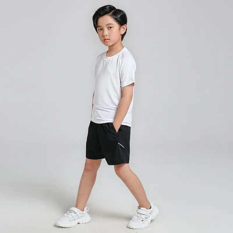 Conjuntos de roupas infantis de verão, conjuntos de 2 peças de camiseta e short personalizados para meninos