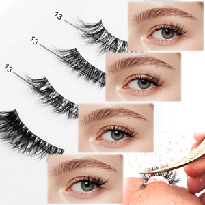 Pestañas Postizas YASNAI Lash Beauty 3D Half Lash Wing, Resistentes al Agua, Duración de 3-5 Días, Pelo Sintético Coreano, Pre-Encoladas, Hechas a Mano - Product Image 1
