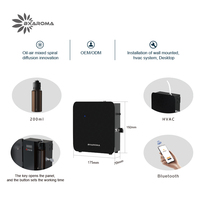 Diffuseur de parfum électrique sans eau BXAROMA X300 200ml en métal pour hôtel, système HVAC, avec contrôle par application