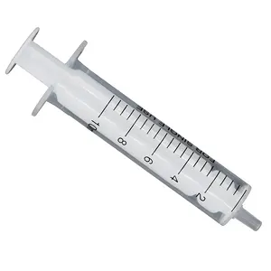 10ML Manual Dispensing Syringe Oil-Resistant Corrosion-Resistant Needle Tube 2-Piece Rubber Stopper Injection Molded