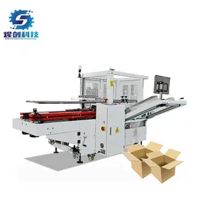 Automatic Packing Line Case Carton Box Erecting Forming Sealing Erector Sealer Machine For Small Boxes