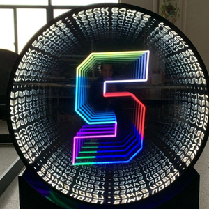 Chuyên Nghiệp Tùy Chỉnh Ngoài Trời Không Thấm Nước 3D Infinity Gương <span class=keywords><strong>LED</strong></span> Hiển Thị Abyss Từ Trang Trí Nội Thất Dấu Hiệu Cho Tự Làm Sàn Nhảy - Product Image 3