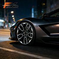 Jantes en alliage d'aluminium forgées sur mesure, design populaire, face usinée noire, 5*112 20 21 22 pouces, pour BMW X5/X6/X7