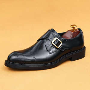 High Quality British Style Men's Oxford <b>Slip</b>-<b>On</b> <b>Waterproof</b> Evergreen Genuine Leather Lining Office Formal Business Wedding <b>Shoes</b> - Product Image 2