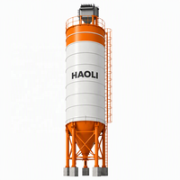 Silo à ciment boulonné 1000T avec dépoussiéreur pour centrale à béton ; Réservoir de stockage en acier de grande capacité 13,5 m