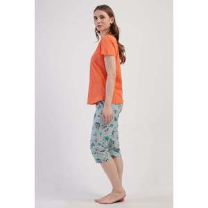 Combinaison de nuit ovale à manches courtes et col rond pour femmes - Product Image 2