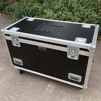 NOIR empilable Style Petit Grand Utilitaire Trunk Pack Cable Road Flight Cases avec Compartiments