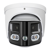 Caméra tourelle réseau PoE US Stock DH OEM 2X4MP avec support de communication bidirectionnelle, alarme à double lumière rouge et bleue