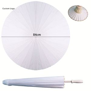 Elegant Solid Color <b>Paper</b> Carving Craft Umbrella, 84cm Diameter, Perfect for Business Gifts - Product Image 4