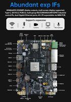 Carte mère industrielle de calcul IA RK3588 avec système d'exploitation Android 12/Ubuntu/Linux en option, affichage vidéo haute définition 8K, PCBA