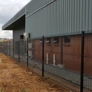 Portail de clôture de sécurité anti-escalade en acier galvanisé traité thermiquement de 6 pieds, à vision claire, pour zones à haut risque (prisons), fourni directement par l'usine - Product Image 2