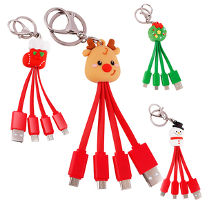 Thiết kế hài hước 4in1 sạc cáp Keychain phổ đa 4 trong 1 <span class=keywords><strong>USB</strong></span> sạc cáp - Product Image 1