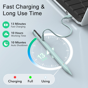 Crayon magnétique de couleur bleue d'usine en Chine avec stylet de logo personnalisé de rejet de paume pour tablette d'écran capacitif <span class=keywords><strong>iPad</strong></span> 2018-2025 - Product Image 5