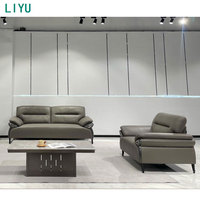 Liyu Empfangsbüro-Sofa Modulare Sektional-Couchgarnituren mit Schwammfüllung und PU-Lederbezug für Wohnungen und Lagerhallen