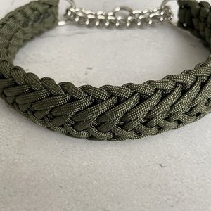 Braided Paracord Pet Custom Luxury Personalized Bling Adjustable Chain <strong>Collar</strong> Gold airtag <strong>Camera</strong> 25mm Webbing <strong>Dog</strong> <strong>Collar</strong> - Product Image 3