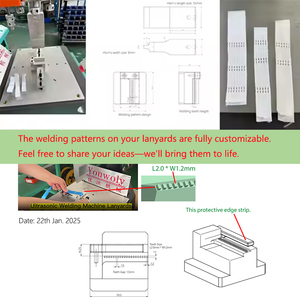 New gốc nhà máy chuyên nghiệp CE chứng nhận siêu âm dây buộc máy hàn cho nhựa Ribbon chủ sở hữu thẻ - Product Image 3
