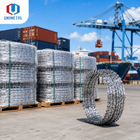Fil barbelé à double spirale entièrement personnalisable, toutes spécifications, pour clôture de chantier ferroviaire et de dépôt