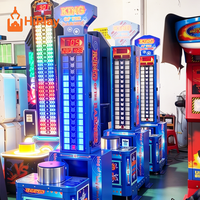 Machine d'arcade commerciale King of the Hammer, jeu de test de force à monnayeur pour parcs d'attractions et centres de loisirs familiaux