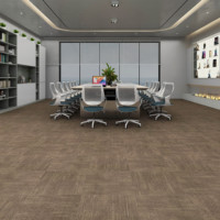 Dalles de moquette en nylon écologiques réutilisables autocollantes avec support en PVC antidérapant - Design moderne 50x50cm pour la maison et le bureau