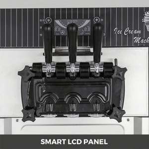 Machine à crème glacée SIHAO YKF-8218T 2200W à haute bouffée avec 2 + 1 saveurs mélangées - Product Image 4