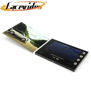 Firmen geschenks ets Artikel mit Logo Lcd Bildschirm <span class=keywords><strong>Promo</strong></span> Mailer Karte Video broschüre New Style Auto Werbe papier Europa - Product Image 4