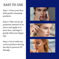 Soins du visage en marque privée, anti-rides, blanchissant, acide hyaluronique, niacinamide, hydratation intense, revitalisant profond pour