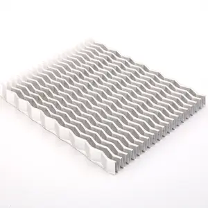 OEM 사용자 정의 공장 CNC 가공 콘덴서 라디에이터 열교환 기 용 알루미늄 스키 웨이브 핀 방열판