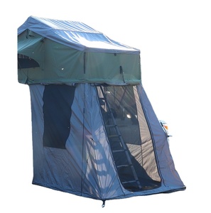 เต็นท์หลังคารถยนต์แบบ 4WD สำหรับแคมป์ปิ้ง ลดราคาพิเศษ กันน้ำ พร้อมห้องเสริมแบบนุ่ม ติดตั้งบนหลังคารถโดยอัตโนมัติ พร้อมบันไดอลูมิเนียม รองรับ 4 คน สำหรับการเดินทางแบบ Overland - Product Image 1