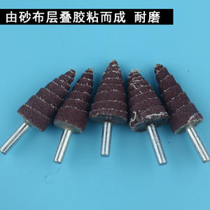 Roue abrasive en tissu non tissé, à liant résineux, forme conique, grain moyen, pour ponçage et polissage du métal, du bois et l'élimination de la rouille - Product Image 4