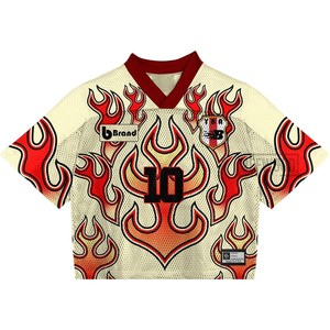 Maglia da Calcio Retrò Oversize Premium Personalizzata, <span class=keywords><strong>Stampa</strong></span> <span class=keywords><strong>su</strong></span> Richiesta, <span class=keywords><strong>Abbigliamento</strong></span> Vintage Unisex per Palestra, T-shirt da Football Americano - Product Image 1