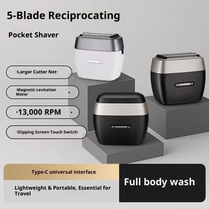 Electric Foil <b>Shaver</b> 5-Tool Head Vector Motor Sliding Reciprocating Shaving Portable Mini Body Household - Product Image 5