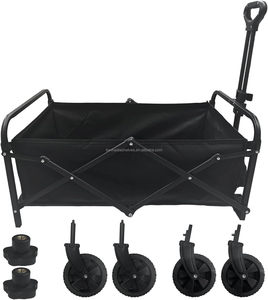 <span class=keywords><strong>Chariot</strong></span> utilitaire pliable robuste <span class=keywords><strong>de</strong></span> 330 lb avec roues, <span class=keywords><strong>chariot</strong></span> portable pour le camping, la plage, les courses et les courses d'épicerie - Product Image 1