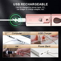 Mini Dispositivo de pulverización facial eléctrico Personal para el hogar, carga Usb, belleza portátil, cuidado de la piel, botella pulverizadora de niebla Facial, Nano Mist Spray