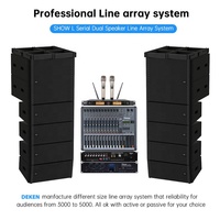 SHOW L208 Doble 8 pulgadas 600W Altavoces de matriz de línea profesional de dos vías Sistema de audio de sonido Altavoz de actividad de escenario interior al aire libre