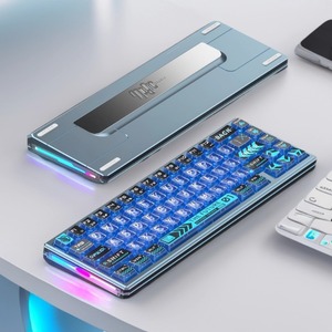 <span class=keywords><strong>Clavier</strong></span> de jeu mécanique en aluminium CNC personnalisé Aflion avec RGB <span class=keywords><strong>sans</strong></span> <span class=keywords><strong>fil</strong></span> <span class=keywords><strong>pour</strong></span> interface USB Type-C à trois modes - Product Image 5