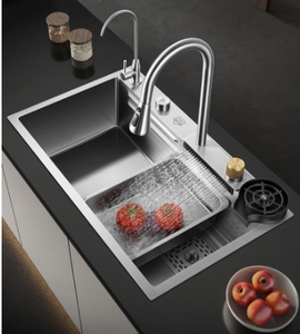 Fregadero de cocina evier de cuisine en acier inoxydable 304 cascade évier de cuisine évier de cuisine numérique pour la cuisine - Product Image 3