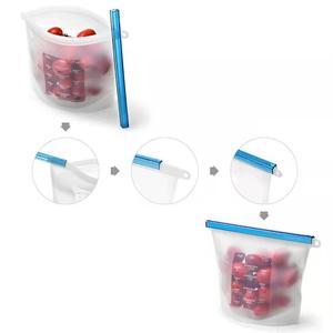 Silicone food storage bag silicone water proof bag reusable silicone food storage bag
