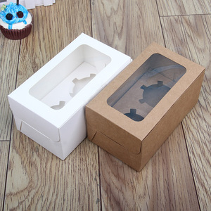 Bán Buôn Số Lượng Lớn 6 Lỗ 12 Lỗ Cupcake Bao Bì Cup Bánh Hộp <span class=keywords><strong>Kraft</strong></span> Giấy Cupcake Hộp - Product Image 4