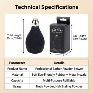 Soplador de Polvo Profesional de Goma para Cabello, Aplicador de Talco para Barbería, Plumero de Cuello, Herramienta de Peluquería y Estilismo - Product Image 2