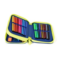 Boîte à crayons personnalisable avec logo, pour garçons, multicolores dégradés, grande capacité, étui à crayons et stylos, étui à outils de beauté, étui à stylos pour enfants, unisexe