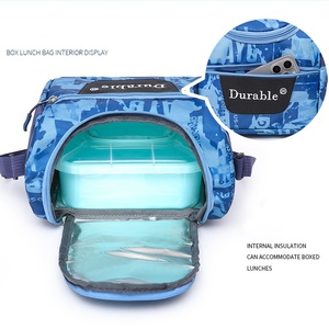 2 pezzi di zaino per studenti borsa da pranzo per adolescenti primaria scuola media e College - Product Image 5