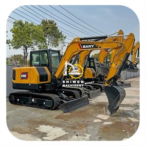 Nouveau modèle 2025 pour pelle hydraulique Sany SY60C avec moteur Isuzu, vente directe usine, mini-excavatrice SY60C-9 SY75C-9 SY75C-10 SY95C-9, prix bas - Product Image 1