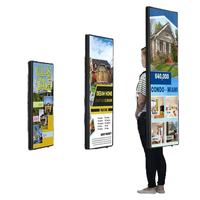 Équipement publicitaire portable pour sac à dos avec écran LED rectangulaire et boîte lumineuse LED à économie d'énergie pour utilisation mobile