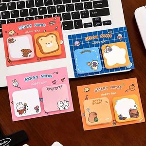 Cute Cartoon High Quality Self-Adhesive <b>Memo</b> <b>Pads</b> Creative Students' Back-to-School Office Supplies-Sticky Notes Set - Product Image 1