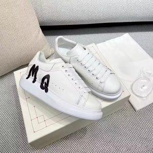 Zapatos de Diseñador de Lujo en Tendencia 2026, Zapatos de Plataforma con Cordones de Cuero para Hombre, Zapatos de Marca con Graffiti, Zapatillas Casuales Blancas y Negras para Hombre y Mujer - Product Image 6