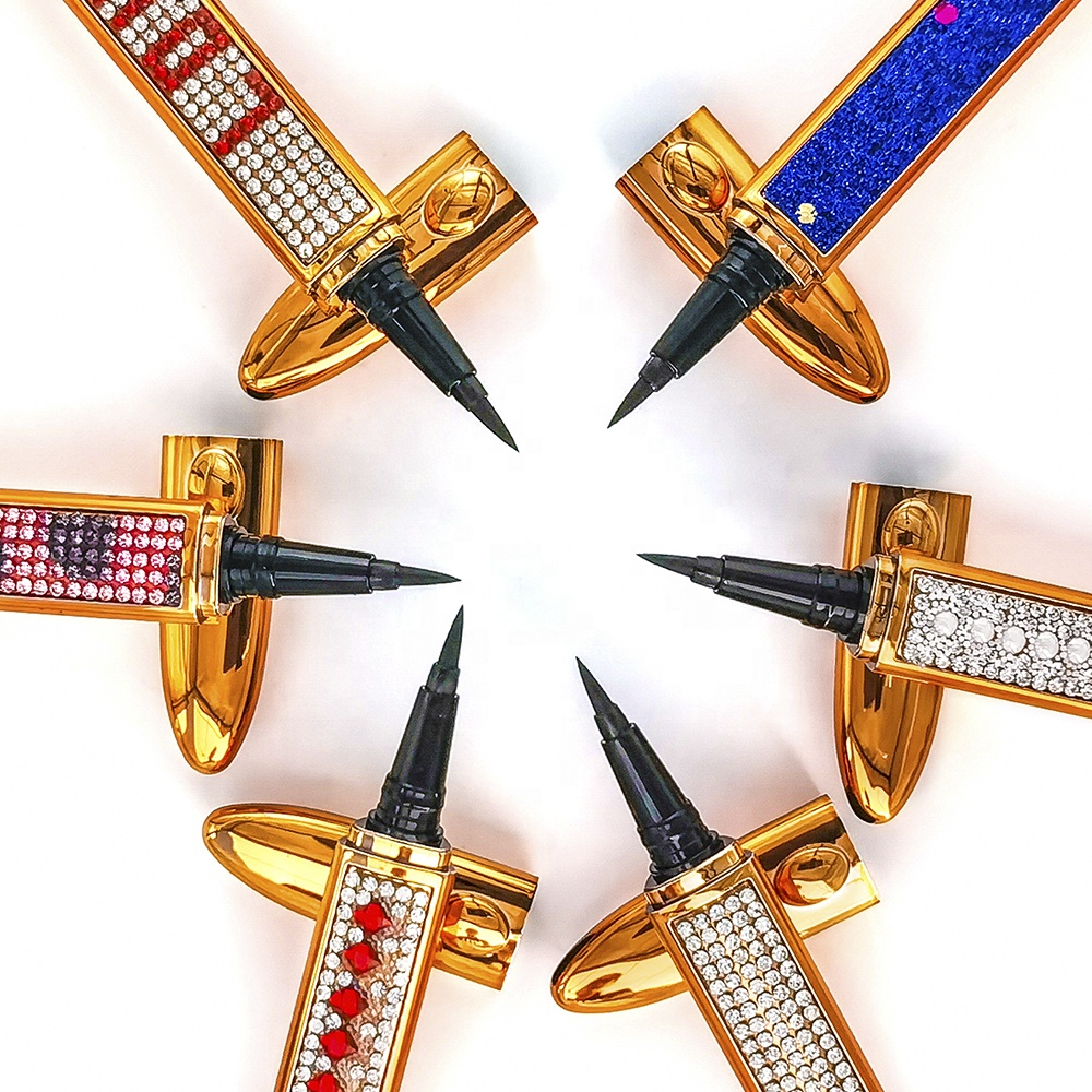 Клейкая подводка для глаз, черная прозрачная Водостойкая Подводка для глаз, жидкая подводка для глаз