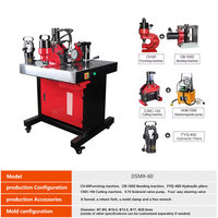 DHY-150 Nouveau produit Machine à cintrer les barres de cuivre électriques Machine de traitement des bus Quatre en un