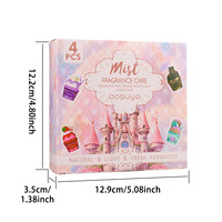 Lot de 4 brumes corporelles portables en gros – Coffret cadeau de parfums longue durée, taille standard, eau parfumée naturelle pour femme